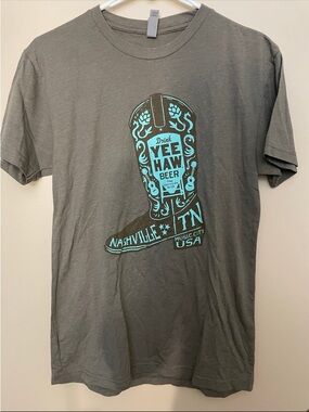 Yee Haw Beer Boot Graphic Tee